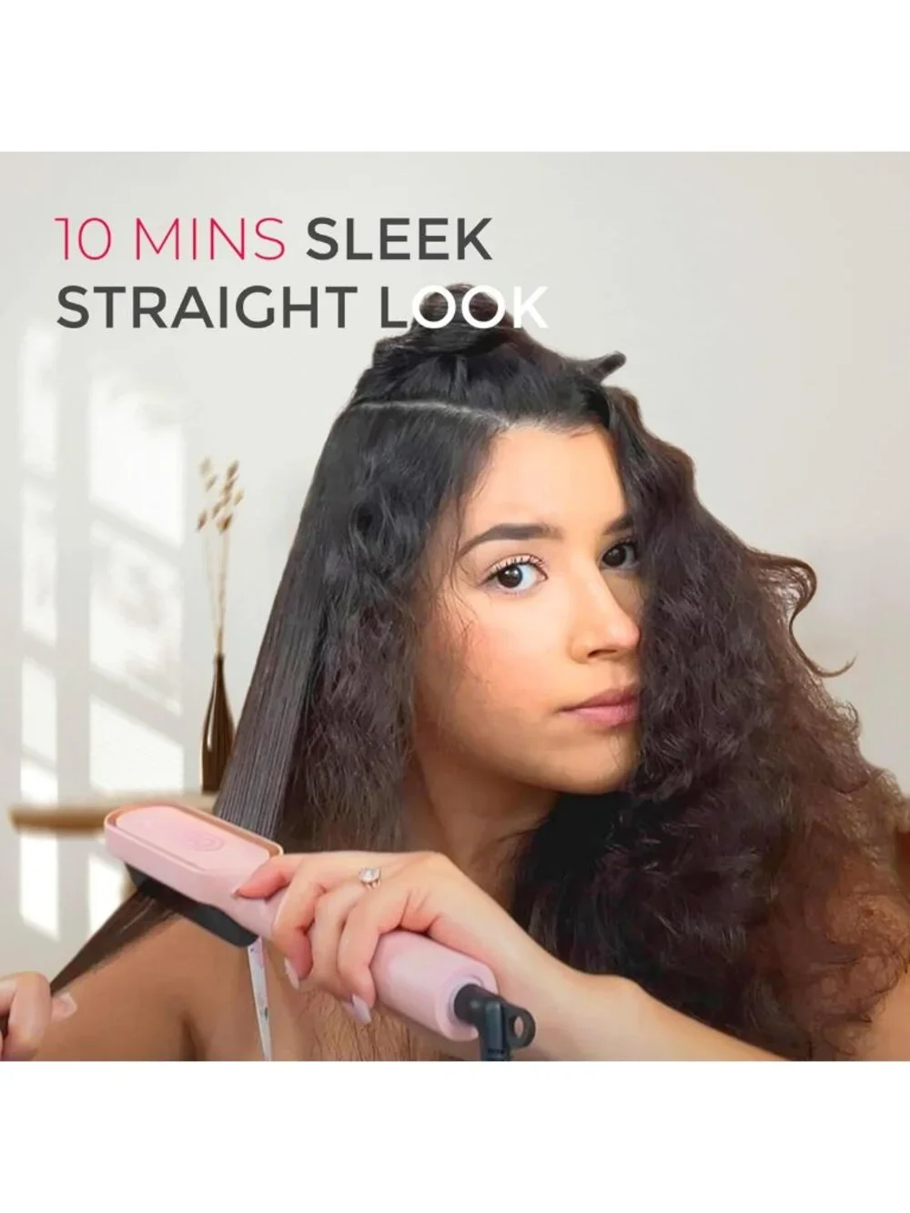 Hot Comb Hair Straightener Brush for Women - Fast Styling, Smooth Finish